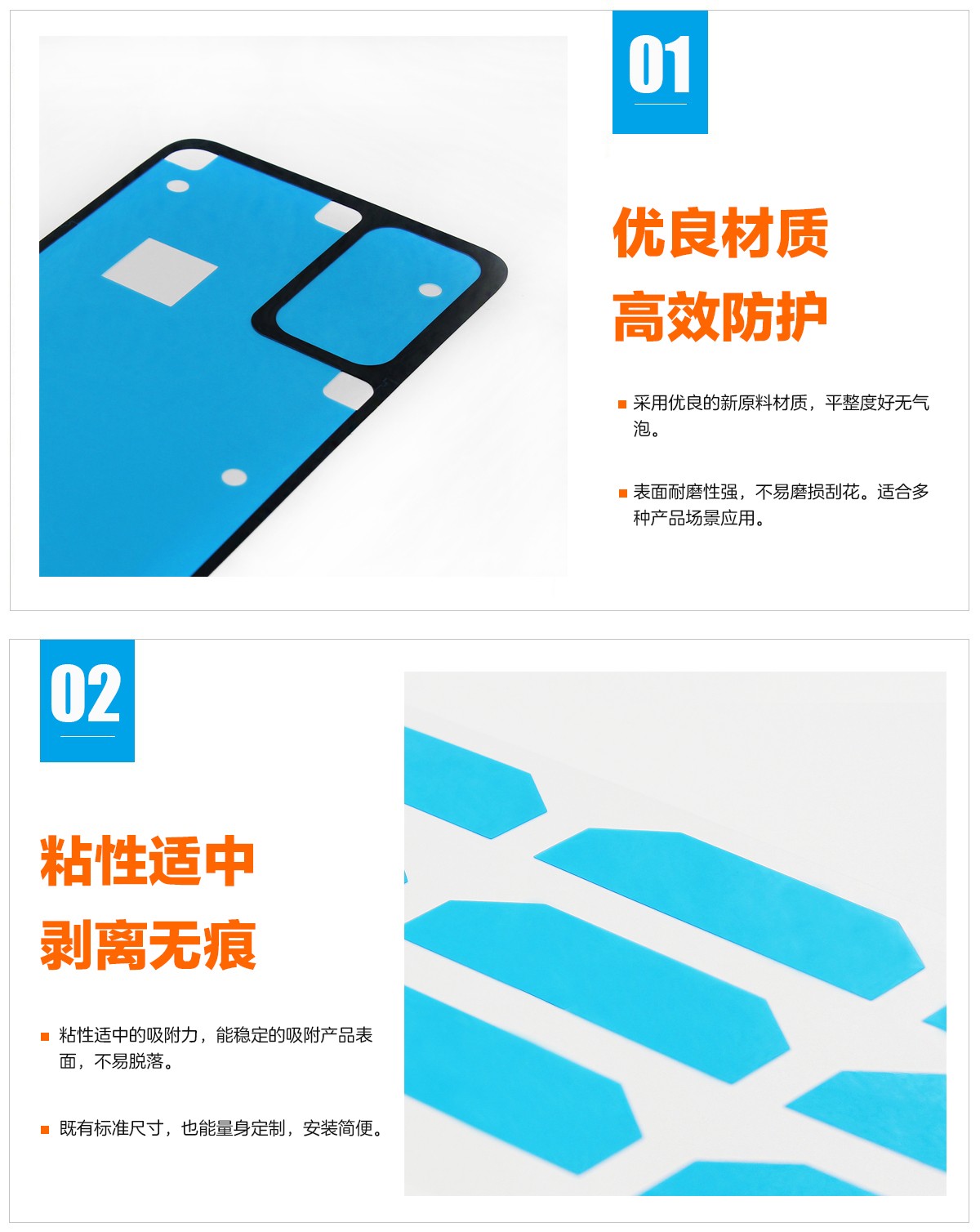 PE保（bǎo）護膜、PET保護膜、PP磨砂保護（hù）膜（mó）、靜電保護膜